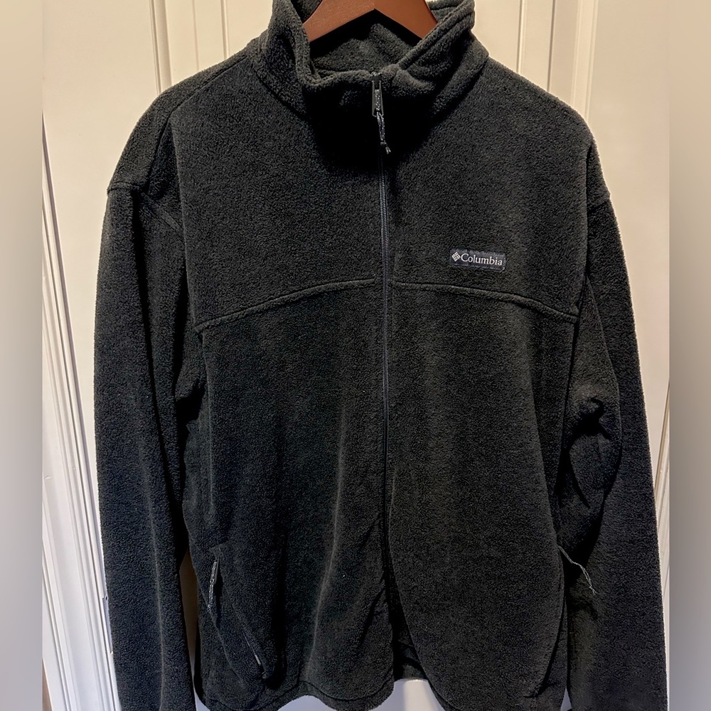 Columbia XXL Black Fleece - Full Zip